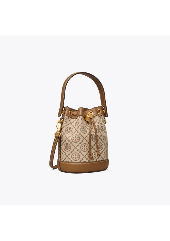 Tory Burch T Monogram Jacquard Mini Bucket Bag Hazel Women